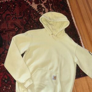 Men's Cream Yellow Carhartt Hoodie